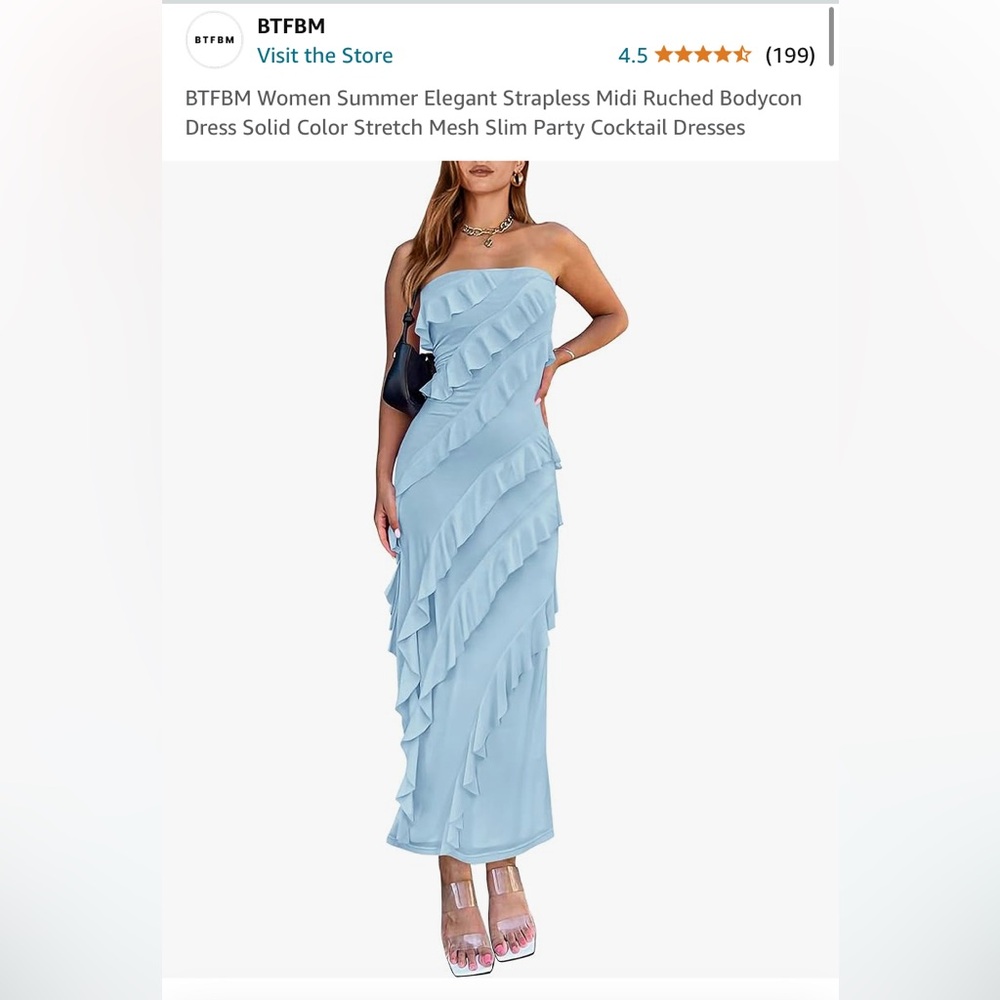 Amazon Blue Wedding Guest dress Size XL